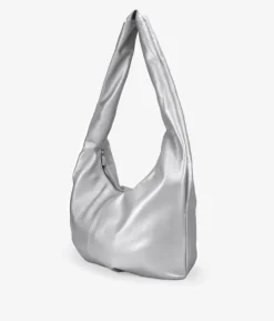 Outlet Bosanova Bolso bandolera plateado grande y blando