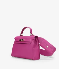 Hot Bosanova Bolso bandolera rosa con solapa