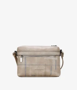 Best Bosanova Bolso bandolera taupe doble cremallera