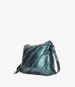 Outlet Bosanova Bolso bandolera verde con cosido acolchado