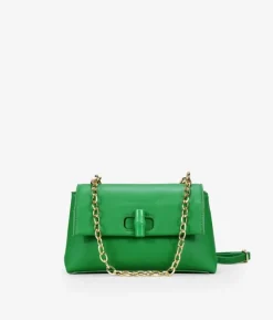 Clearance Bosanova Bolso bandolera verde con solapa