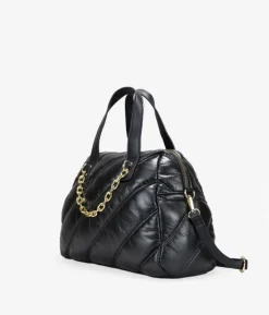 Discount Bosanova Bolso bowling negro con cosido acolchado