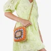 Best Bosanova Bolso crochet pequeño marrón y multicolor