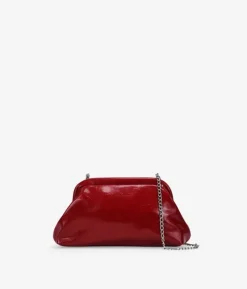 Best Bosanova Bolso de fiesta rojo con cadena