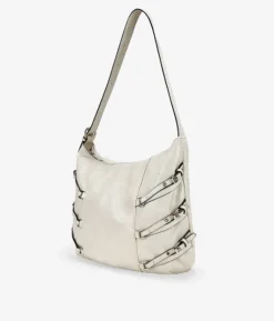 Best Bosanova Bolso de hombro beige con hebillas