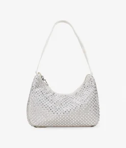 Best Bosanova Bolso de hombro beige con brillantes
