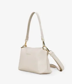 Clearance Bosanova Bolso de hombro beige con cremallera