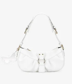 Best Bosanova Bolso de hombro blanco con solapa