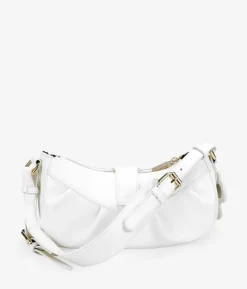 Best Bosanova Bolso de hombro blanco con solapa