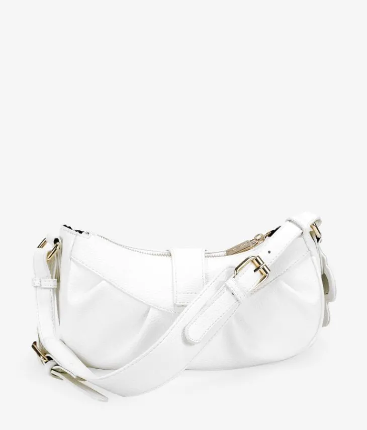 Best Bosanova Bolso de hombro blanco con solapa