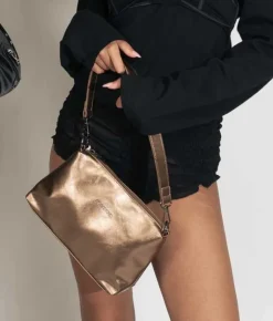 Best Bosanova Bolso de hombro bronce pequeño con cremallera