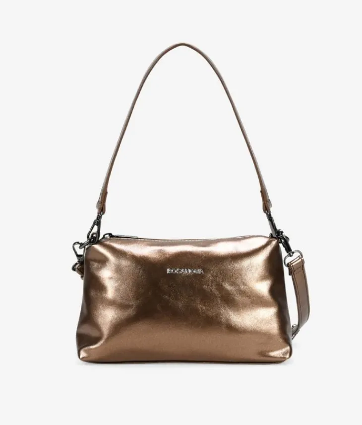 Best Bosanova Bolso de hombro bronce pequeño con cremallera
