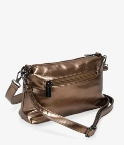 Best Bosanova Bolso de hombro bronce pequeño con cremallera