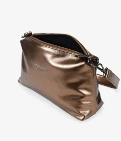 Best Bosanova Bolso de hombro bronce pequeño con cremallera