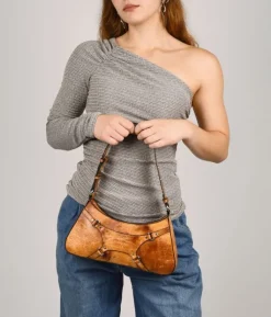 Sale Bosanova Bolso de hombro cuero con arnés
