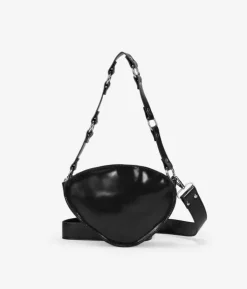 Clearance Bosanova Bolso de hombro negro con asa de anillas