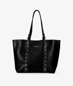 Hot Bosanova Bolso de hombro negro con tachas y bolsa interior