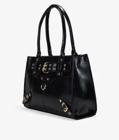 Best Bosanova Bolso de hombro negro con cremallera