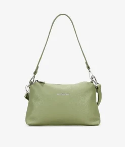 Clearance Bosanova Bolso de hombro verde pequeño con cremallera