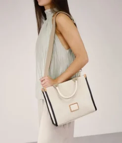 Online Bosanova Bolso de mano beige con cremallera