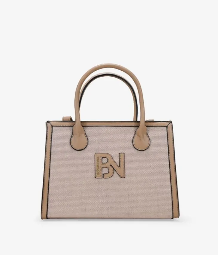 Fashion Bosanova Bolso de mano beige en rafia