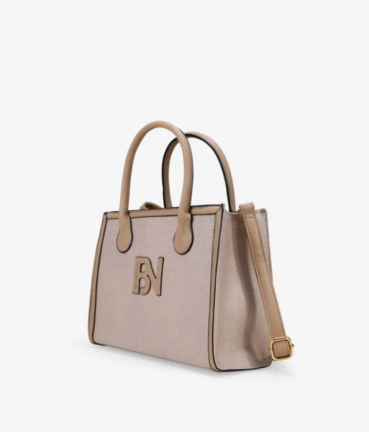 Fashion Bosanova Bolso de mano beige en rafia