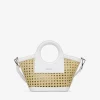 Outlet Bosanova Bolso de mano beige pequeño con rejilla de mimbre