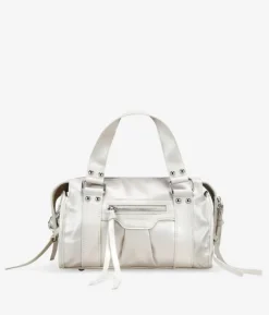 Discount Bosanova Bolso de mano beige rectangular con tachuelas