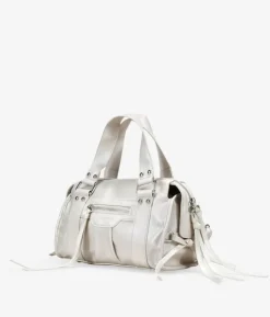 Discount Bosanova Bolso de mano beige rectangular con tachuelas