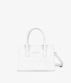 New Bosanova Bolso de mano blanco con cremallera