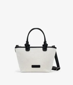 New Bosanova Bolso de mano canvas beige con cremallera