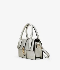 Clearance Bosanova Bolso de mano dorado con solapa y cremallera