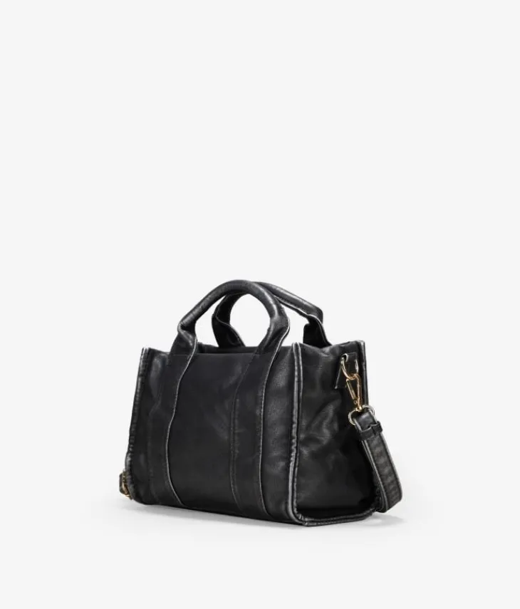 New Bosanova Bolso de mano negro pequeño con cremallera