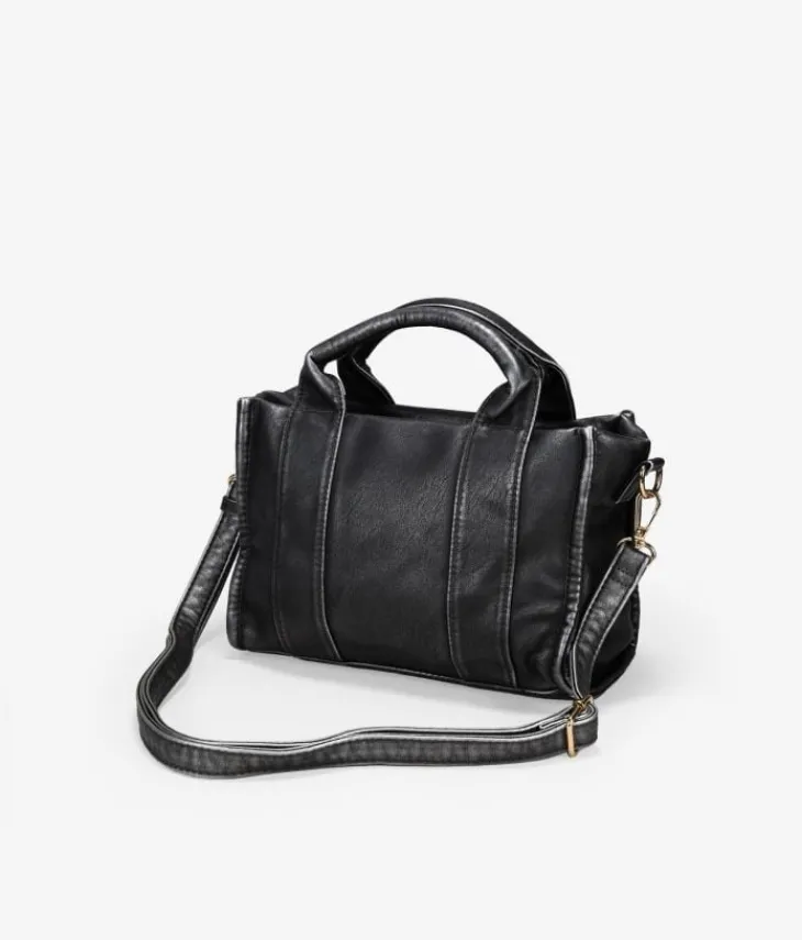 New Bosanova Bolso de mano negro pequeño con cremallera