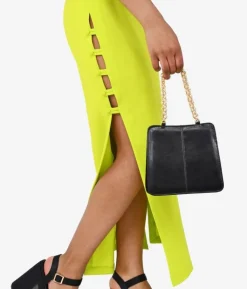 Hot Bosanova Bolso de mano negro rígido con cadena