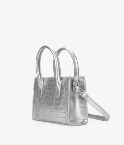 Outlet Bosanova Bolso de mano plateado con cremallera