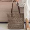 Discount Bosanova Bolso de playa marrón en rafia