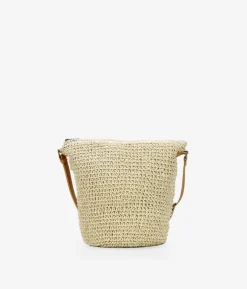 Outlet Bosanova Bolso de rafia beige tipo bandolera