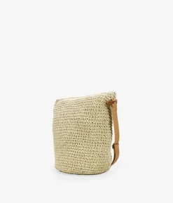 Outlet Bosanova Bolso de rafia beige tipo bandolera