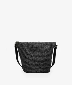 Sale Bosanova Bolso de rafia negro tipo bandolera