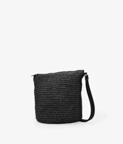 Sale Bosanova Bolso de rafia negro tipo bandolera