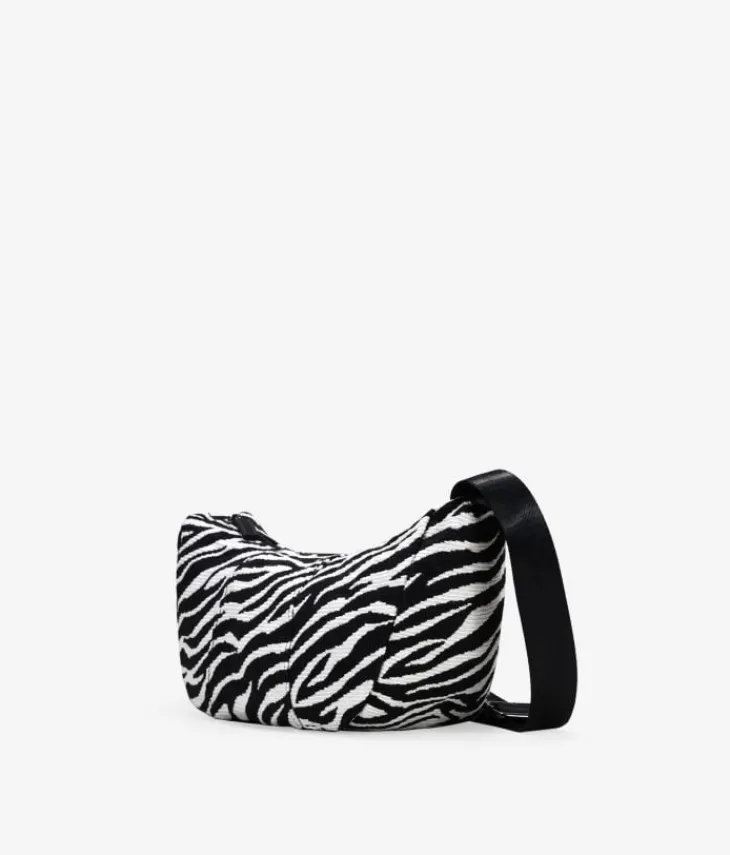 Online Bosanova Bolso mini cebra redondeado con cremallera