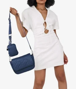 Best Bosanova Bolso nylon azul con monedero