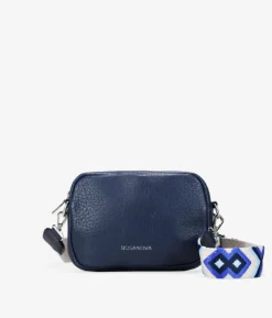 Online Bosanova Bolso pequeño azul con asa bordada
