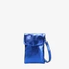 Best Bosanova Bolso pequeño azul metalizado para móvil
