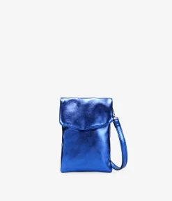 Best Bosanova Bolso pequeño azul metalizado para móvil