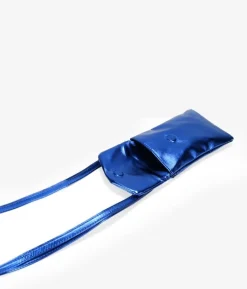Best Bosanova Bolso pequeño azul metalizado para móvil