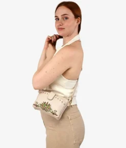 Online Bosanova Bolso pequeño beige con bordado