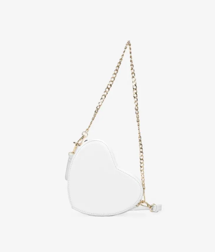 Sale Bosanova Bolso pequeño de corazón blanco con cadena