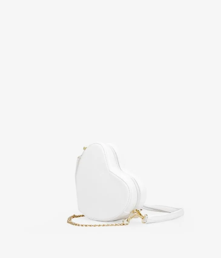 Sale Bosanova Bolso pequeño de corazón blanco con cadena